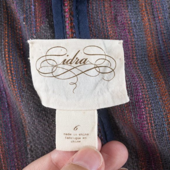 Anthropologie 6 Cotton Rainbow Tapestry Jacket - Picture 8 of 10